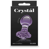 NS Novelties Crystal Rose Glass Anal Plug Butt Plugs