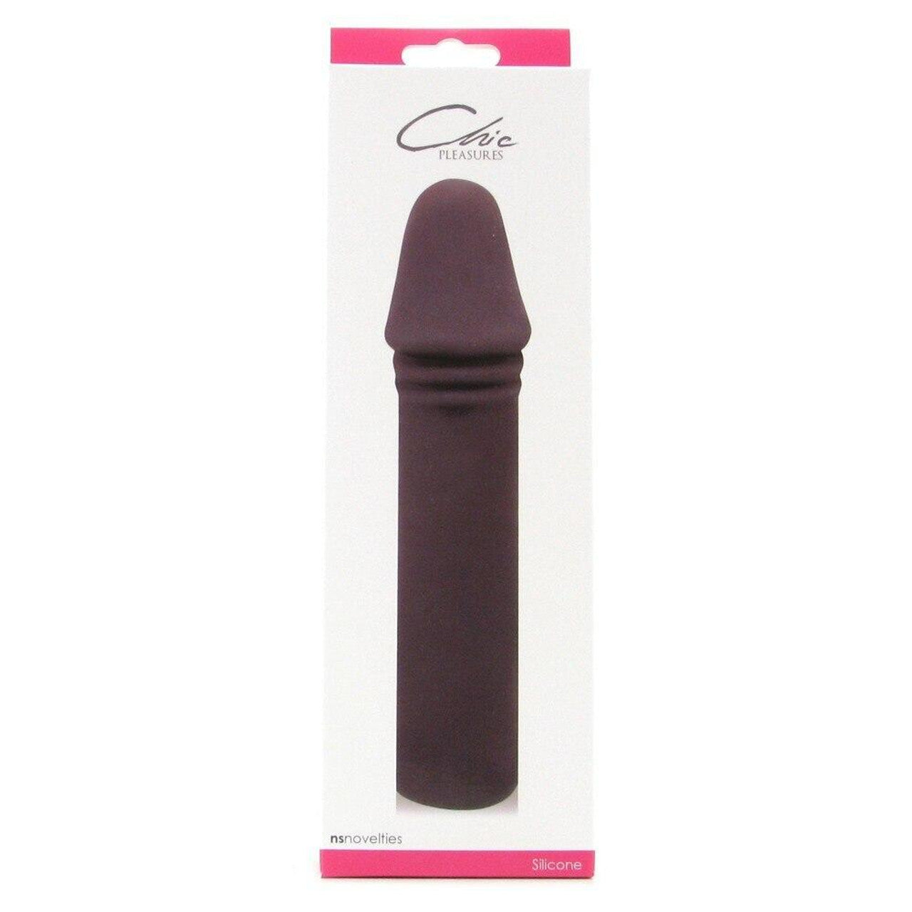 NS Novelties Chic Pleasures Realistic Silicone Dildo in Charcoal Realistic Dildos