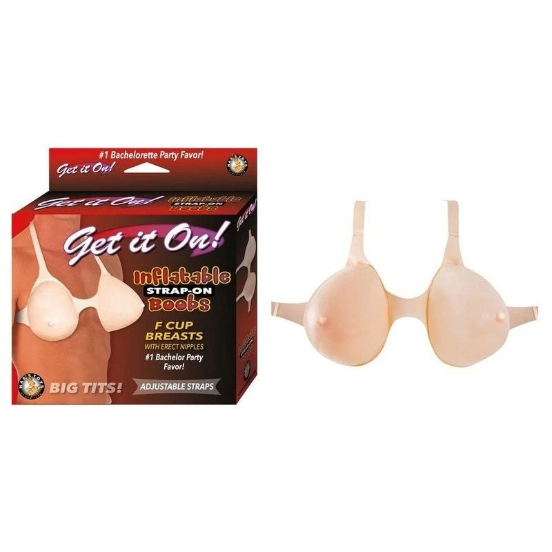 Get It On! Inflatable Boobs Strap-On Fancy Dress Ups