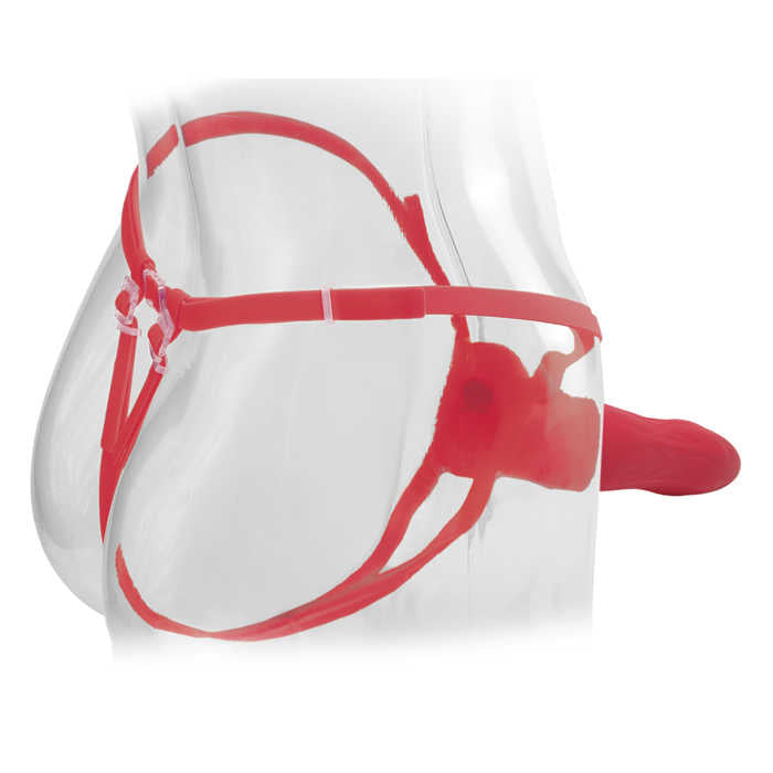 Fetish Fantasy Elite 9 inch Vibrating Hollow Strap-On Dildo Strap On Sextoys