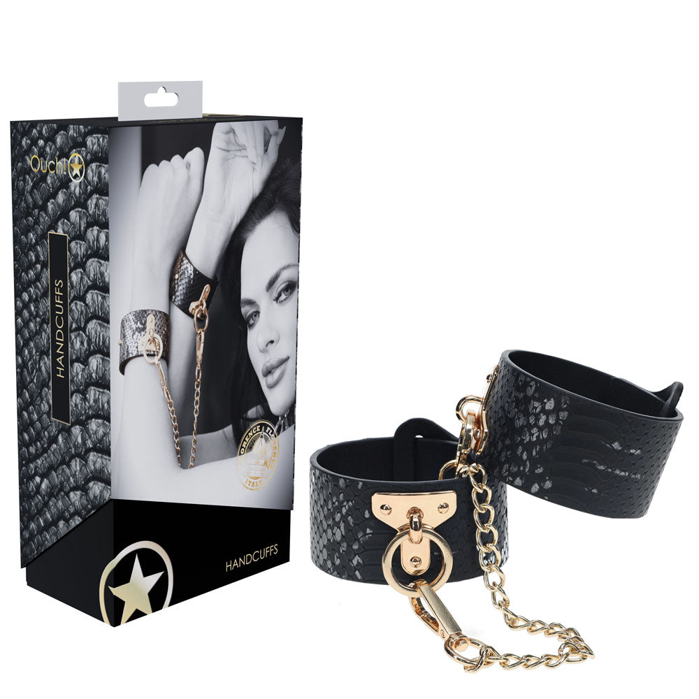 Luxurious Leather Bondage Cuffs - OUCH! FLORENCE Collection Cuffs and Restraints