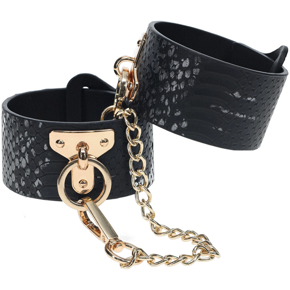 Luxurious Leather Bondage Cuffs - OUCH! FLORENCE Collection Cuffs and Restraints