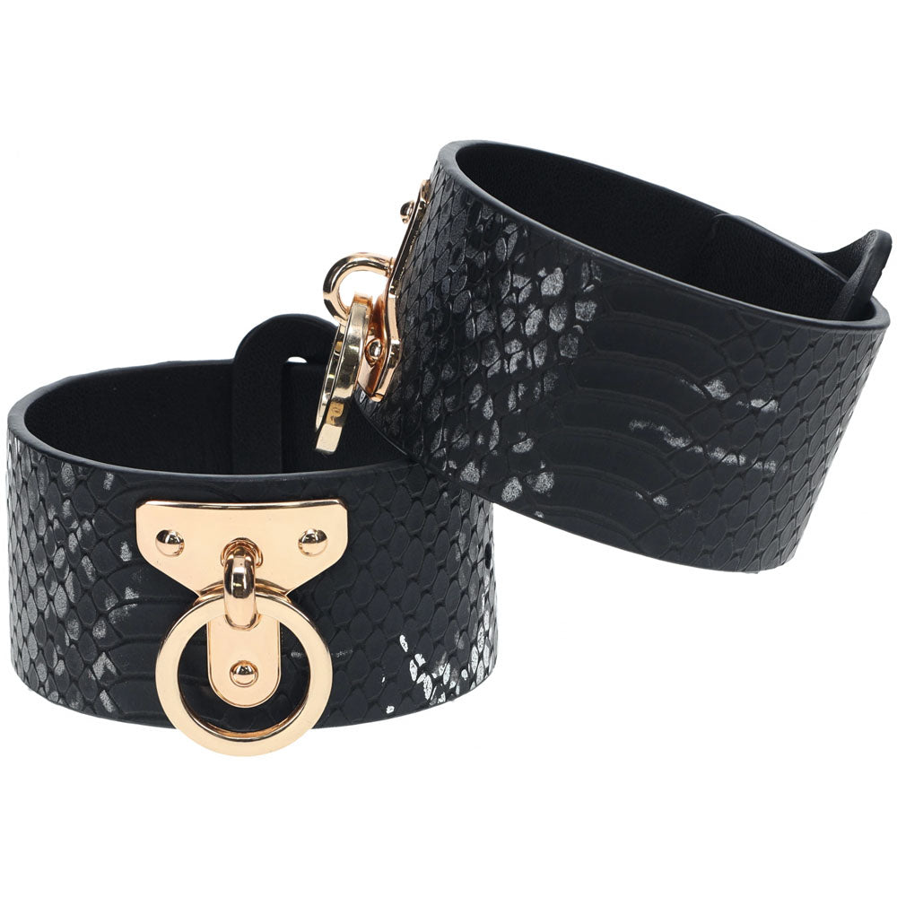 Luxurious Leather Bondage Cuffs - OUCH! FLORENCE Collection Cuffs and Restraints