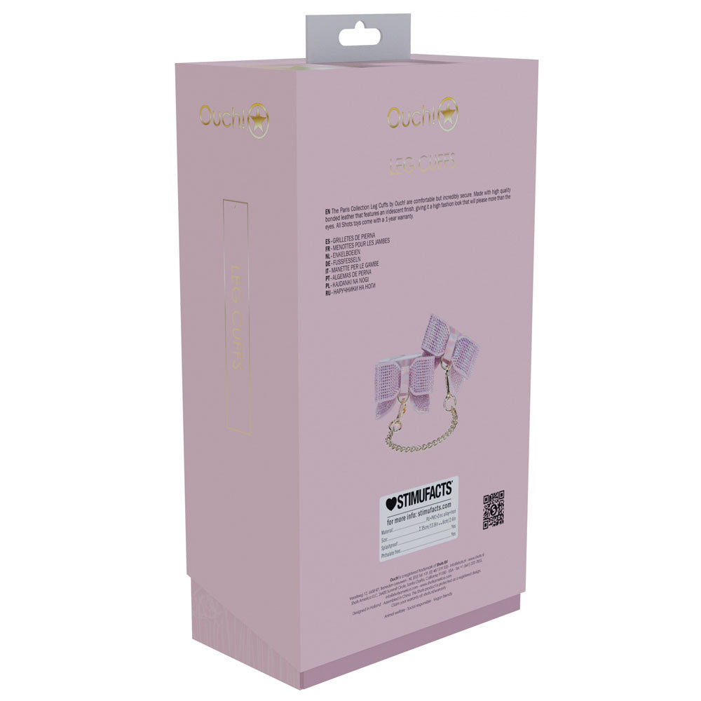 Parisian-Inspired Bondage Leg Cuffs - Adjustable, Versatile, Chic Cuffs and Restraints