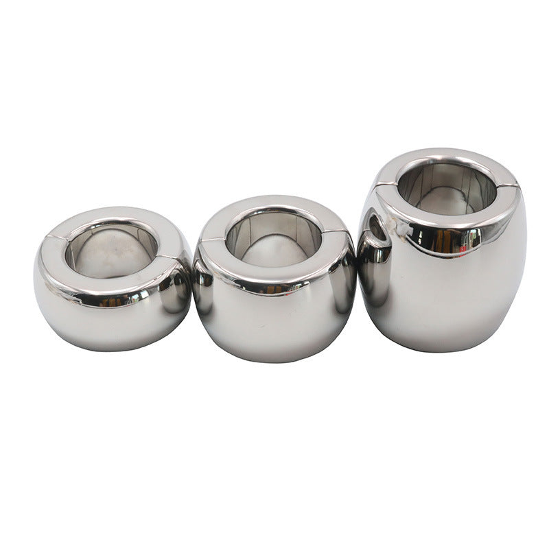 Magnetic Split Ring Steel Stretcher Weights - Intense Sensation, Maximum Comfort Steel Sex Toys