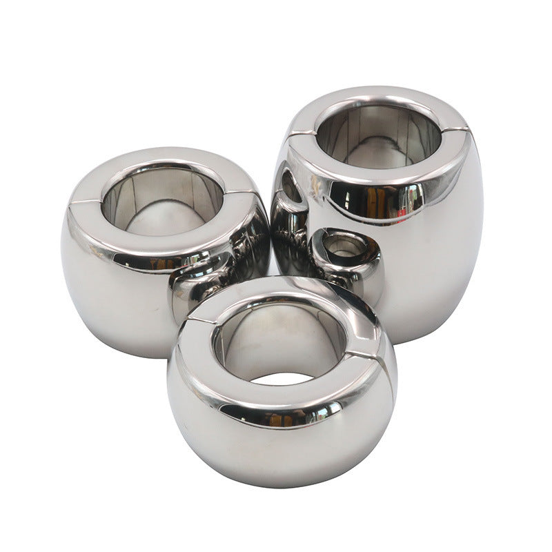 Magnetic Split Ring Steel Stretcher Weights - Intense Sensation, Maximum Comfort Steel Sex Toys