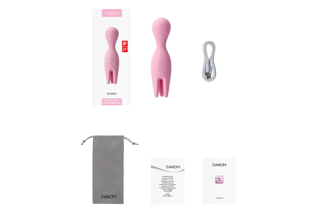Svakom Nymph Multi Functions Foreplay Clitoral Vibrator Clit Ticklers and Pulsators
