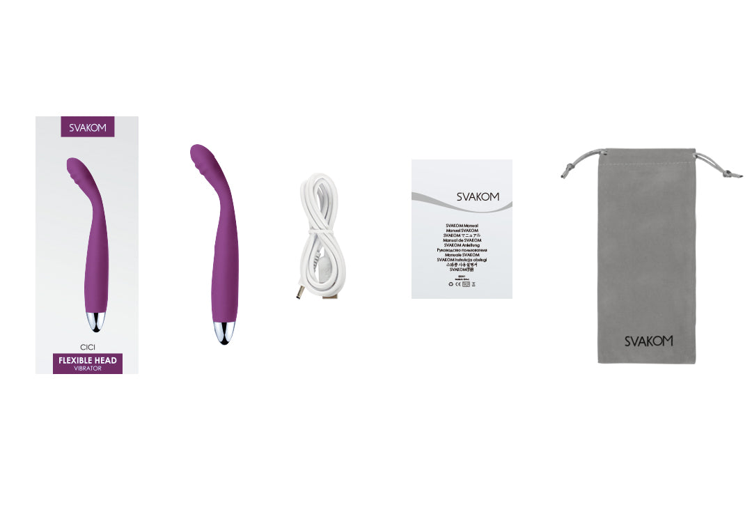 Svakom Cici Slim Flexible Head G-Spot Vibrator Waterproof Vibrators