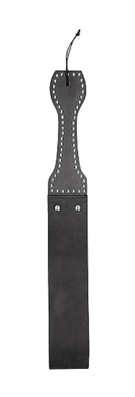 Pain Leather Belt Whip Slapper with Wooden Handle - Paddles And Slappers