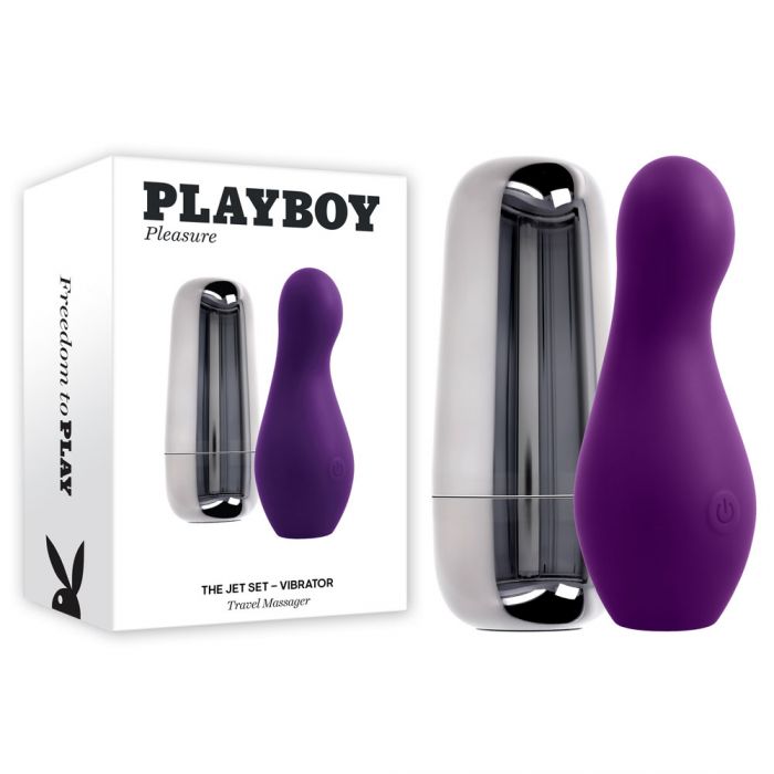 Playboy Pleasure The Jet Set Silicone Vibrator Clit Ticklers and Pulsators