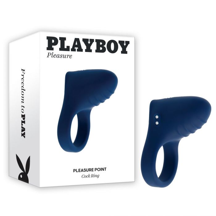 Playboy Pleasure Point Mens Vibrating Cock Ring Cock Rings