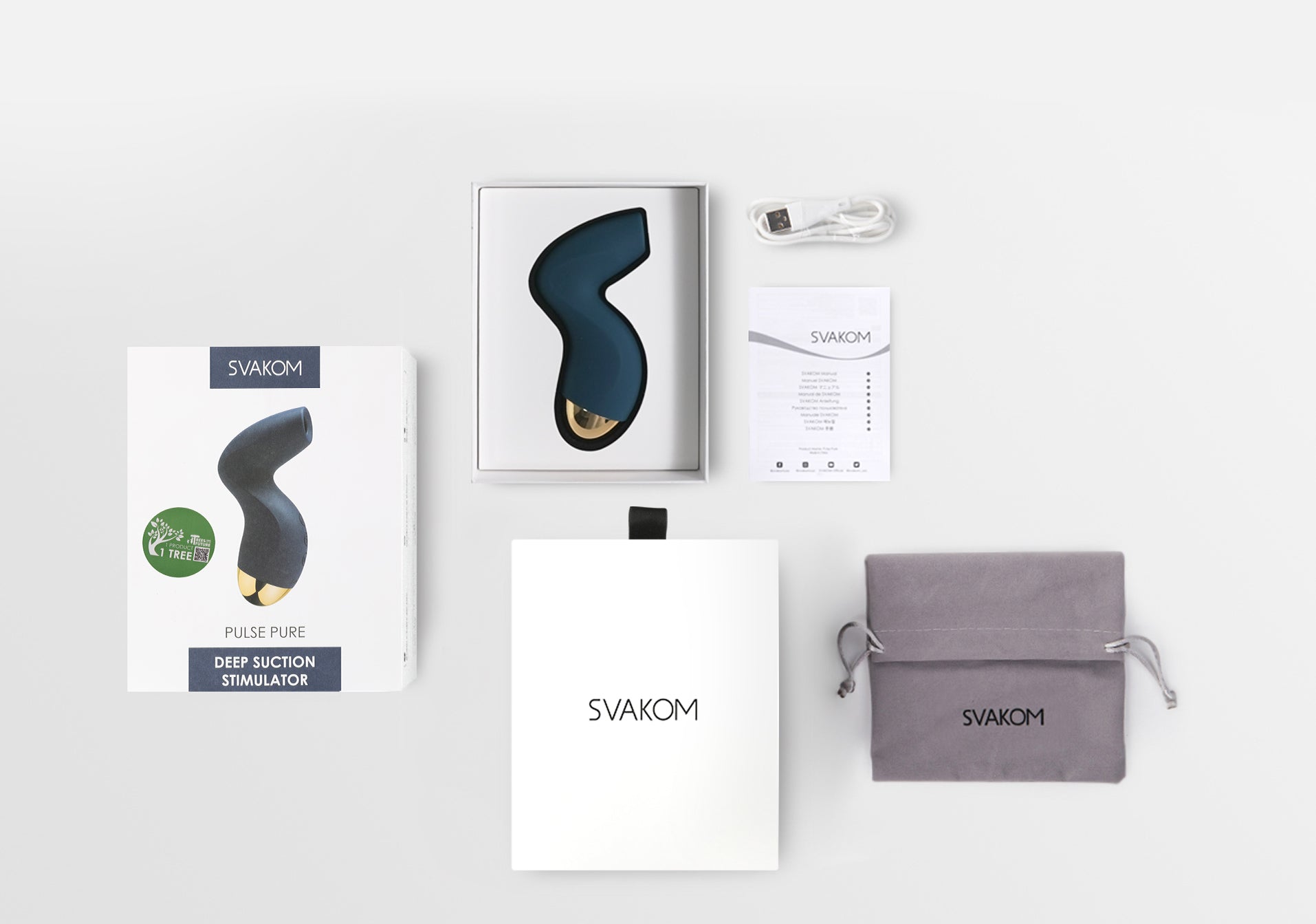 Svakom Pulse Pure Water Resistant Clitoral Vibrator Clit Ticklers and Pulsators