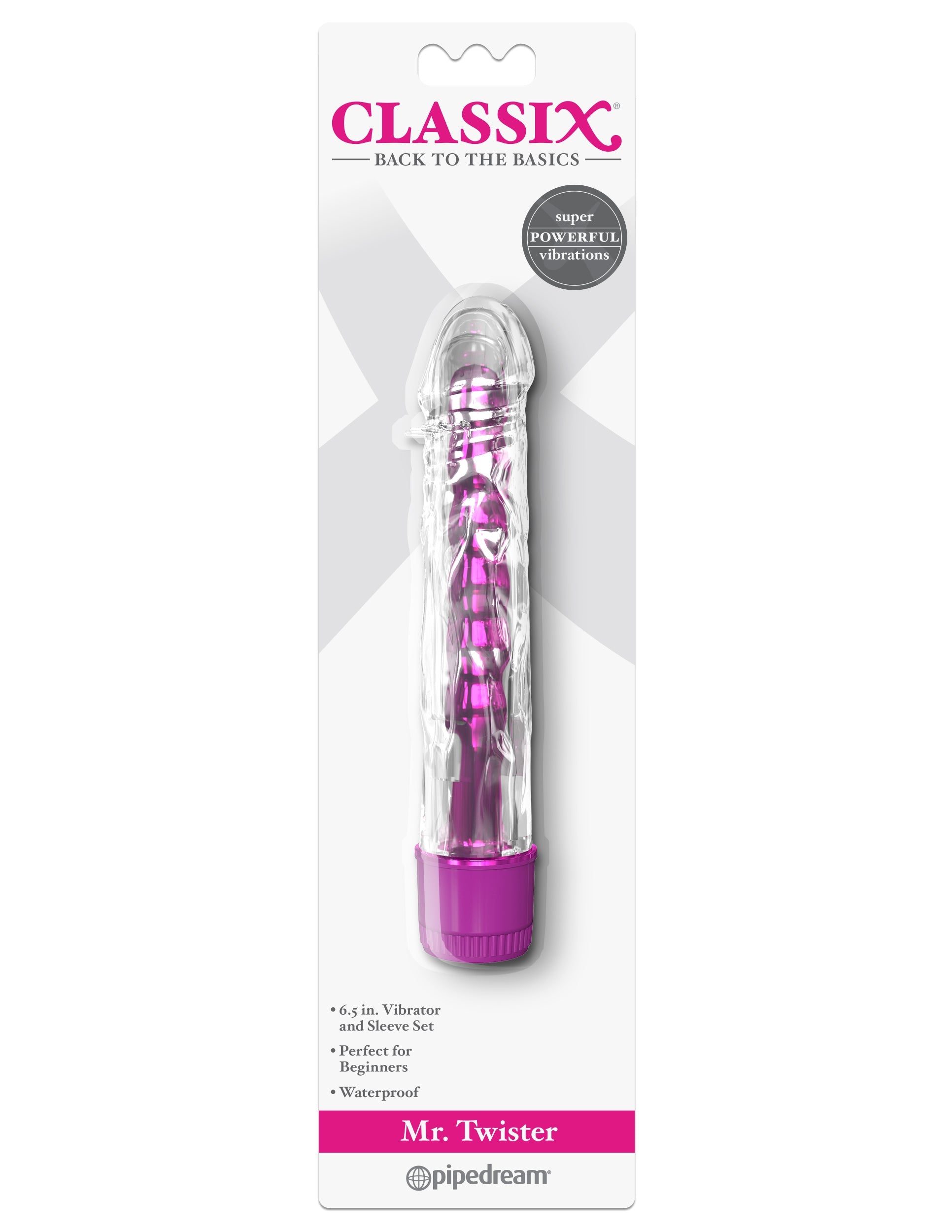 Pipedream Classix Mr. Twister Realistic Dildo Vibrator Vibrating Dildos