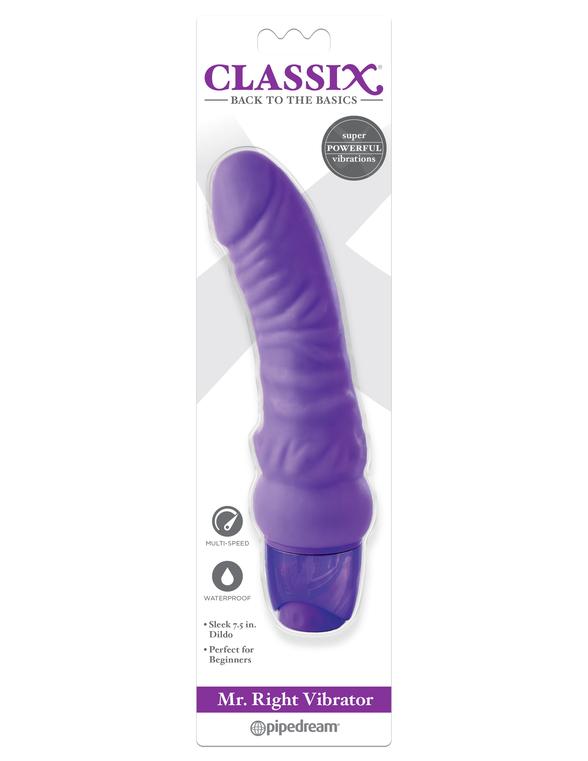 Pipedream Classix Mr Right Realistic Dildo Vibrator G-Spot Vibrators