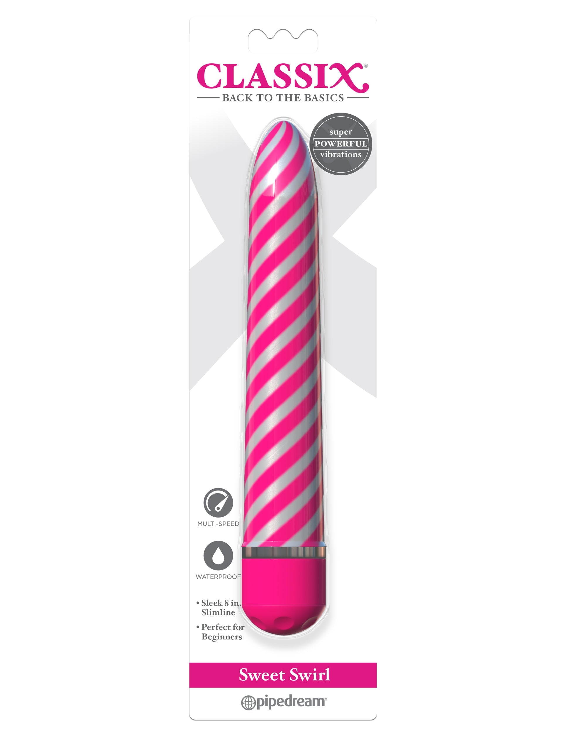 Pipedream Classix Sweet Swirl Bullet Vibrator Bullet Vibrators