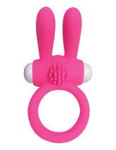 Pipedream Neon Rabbit Vibrating Cock Ring Pink Vibrating Cock Rings