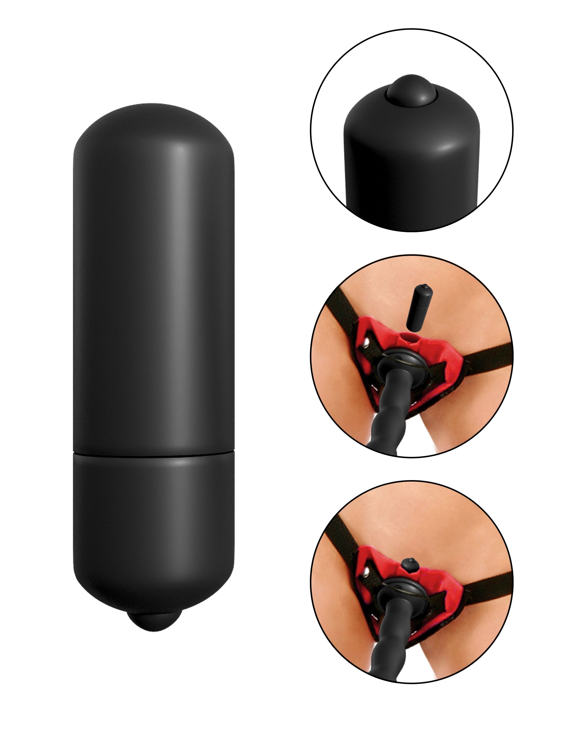 Fetish Fantasy Vibrating Strap-On Sex Toy Set Red Strap On Sextoys