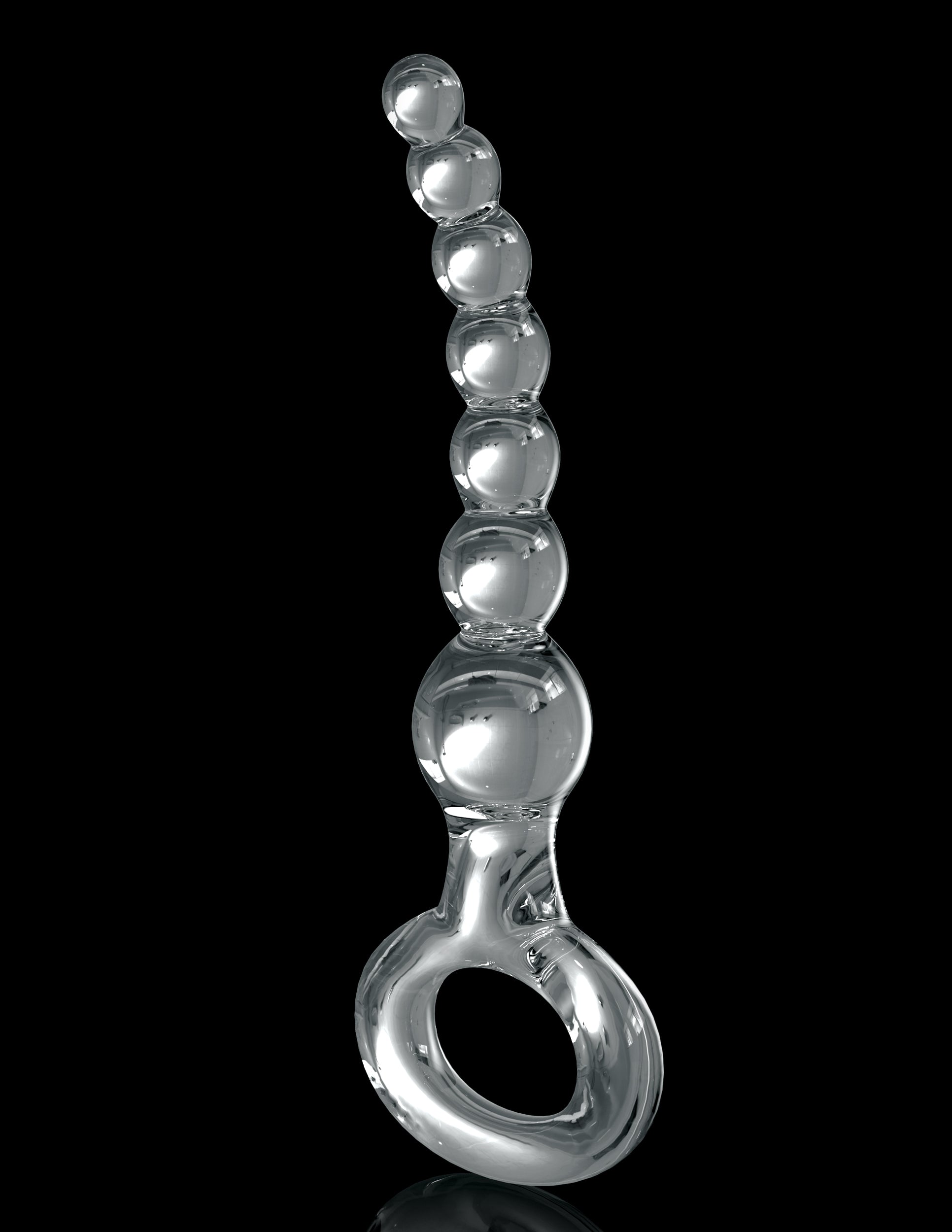 Pipedream Icicles No 67 Glass Anal Beads Massager Glass Sex Toys