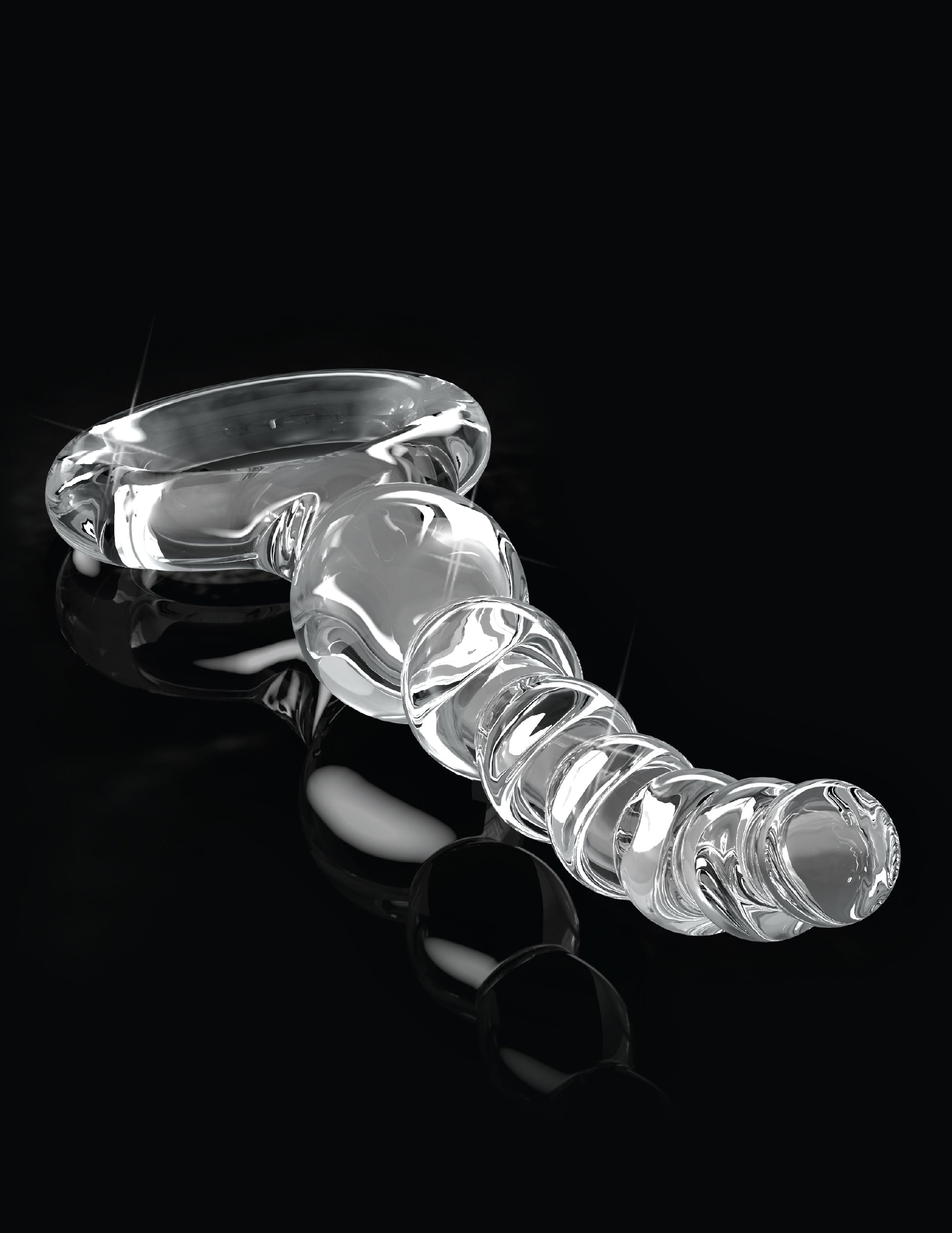 Pipedream Icicles No 67 Glass Anal Beads Massager Glass Sex Toys