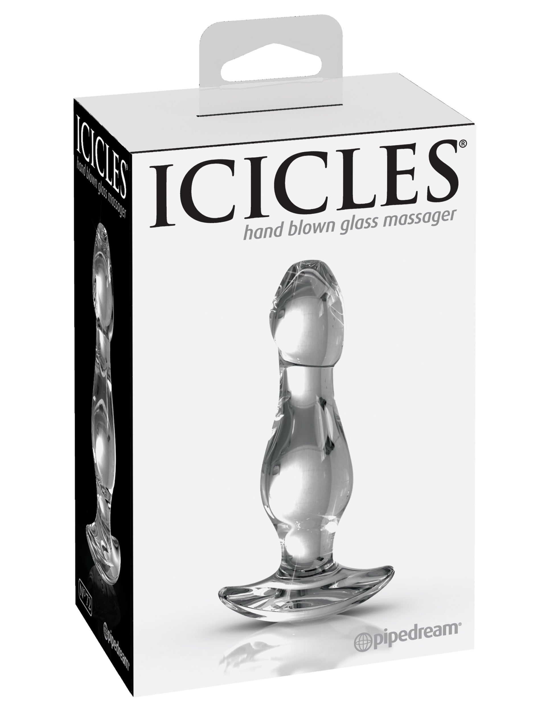 Pipedream Icicles No 72 Luxury Glass Butt Plug Glass Sex Toys