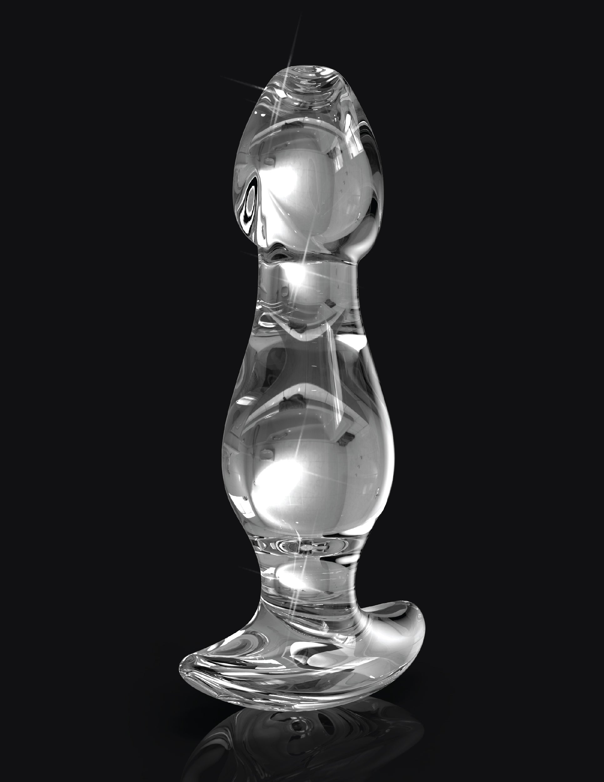 Pipedream Icicles No 72 Luxury Glass Butt Plug Glass Sex Toys