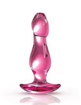 Pipedream Icicles No 73 Glass Anal Plug Pink Glass Sex Toys