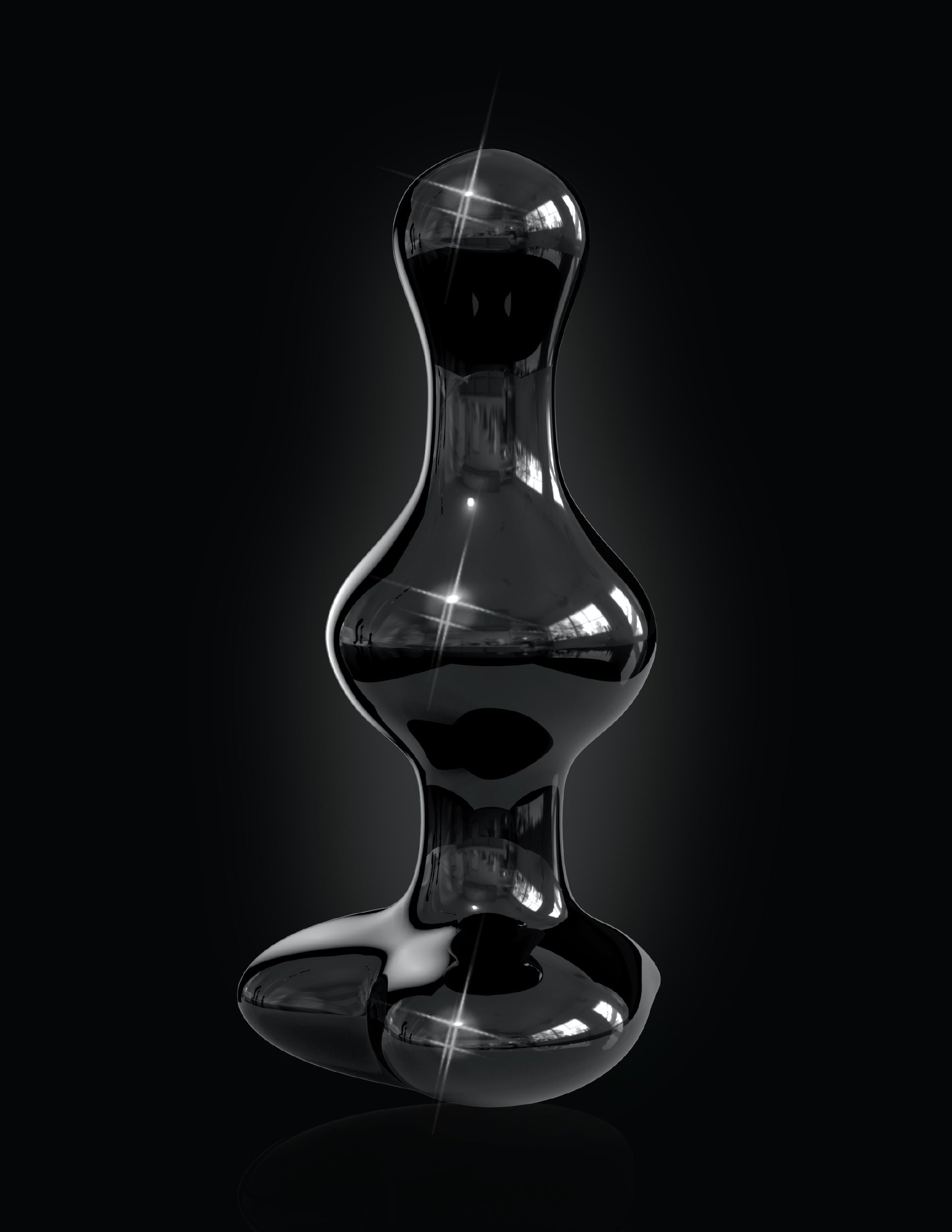 Pipedream Icicles No 74 Hand Blown Glass Butt Plug Glass Sex Toys