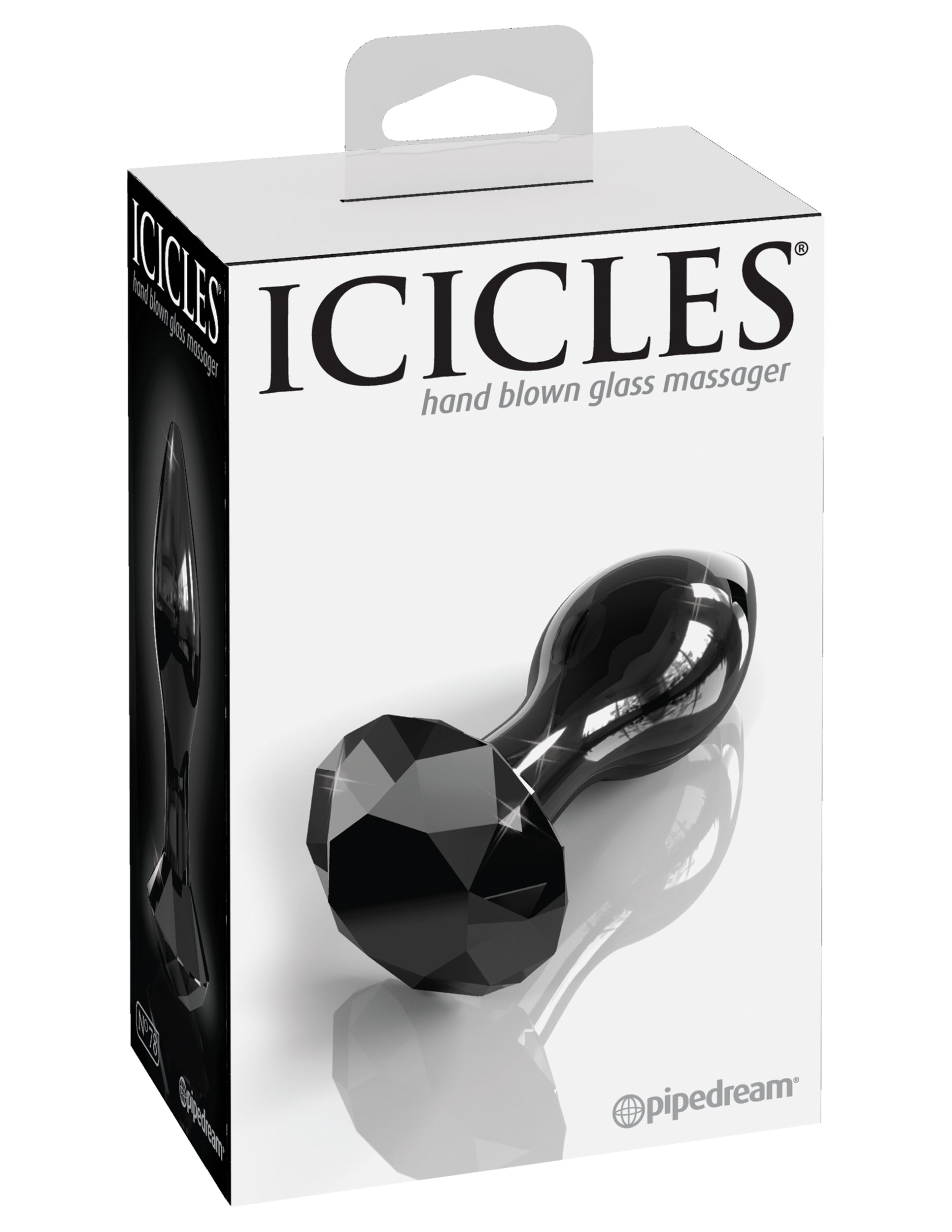 Pipedream Icicles No 78 Hand Blown Glass Butt Plug Glass Sex Toys
