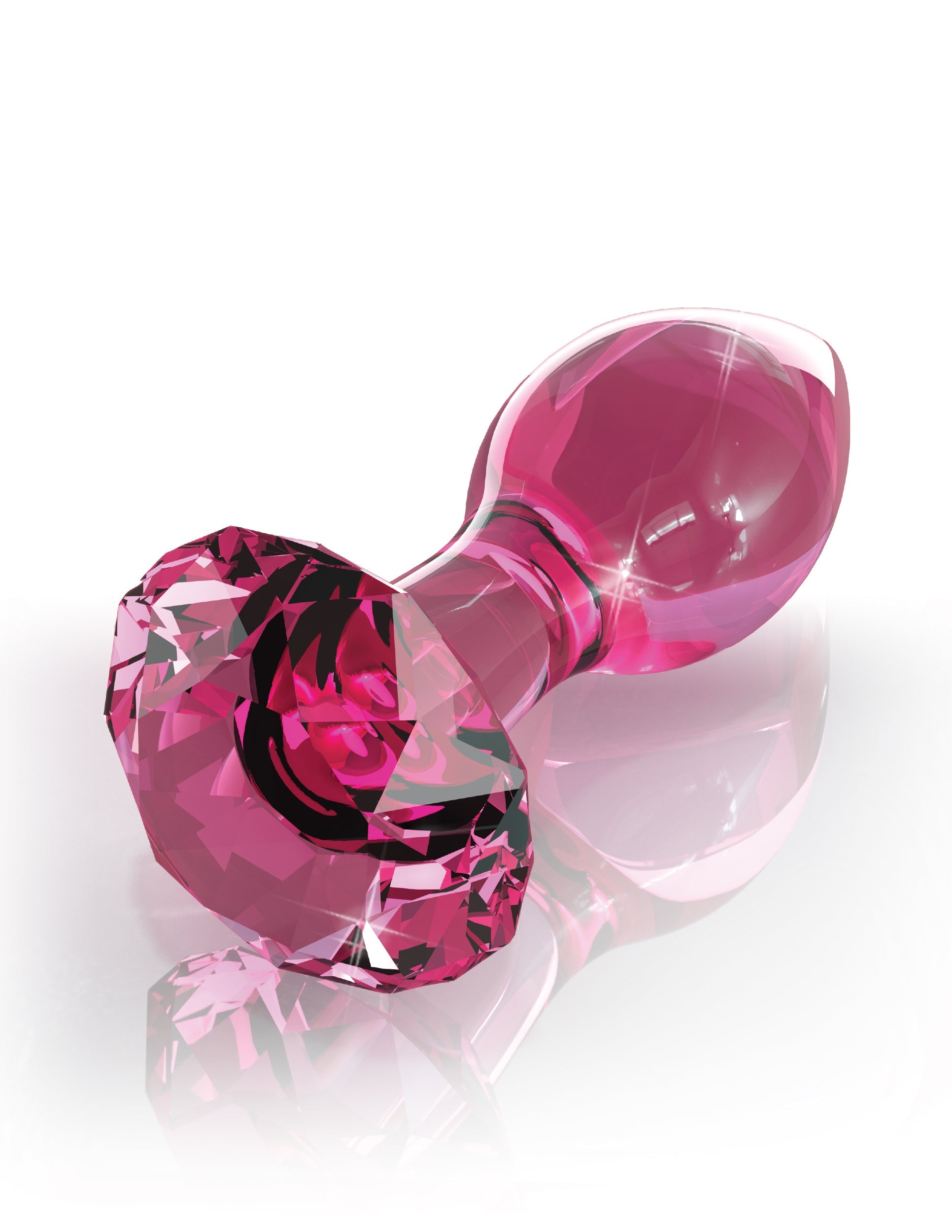 Pipedream Icicles No 79 Glass Anal Plug Pink Glass Sex Toys