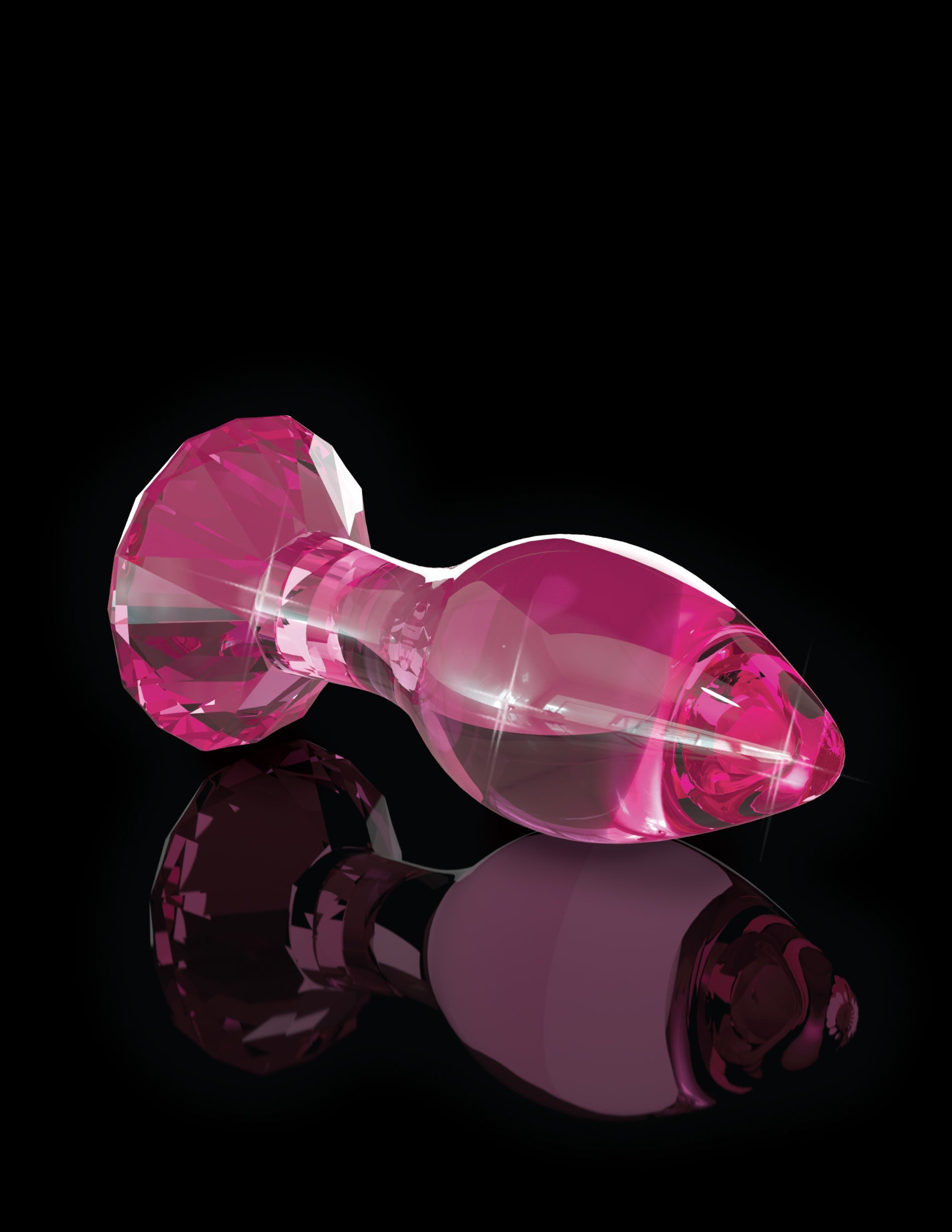 Pipedream Icicles No 79 Glass Anal Plug Pink Glass Sex Toys