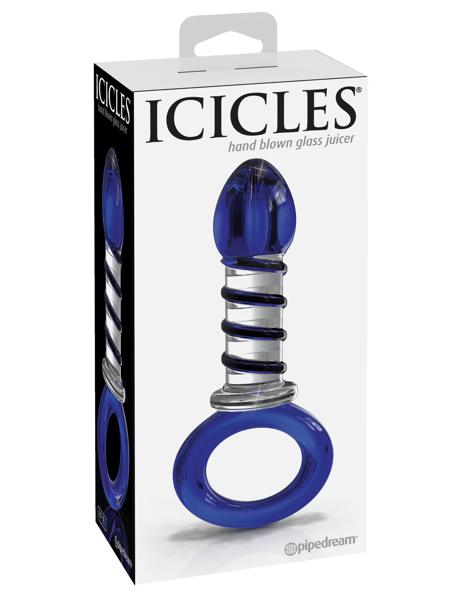 Pipedream Icicles No 81 Glass Anal Plug Probe Glass Sex Toys