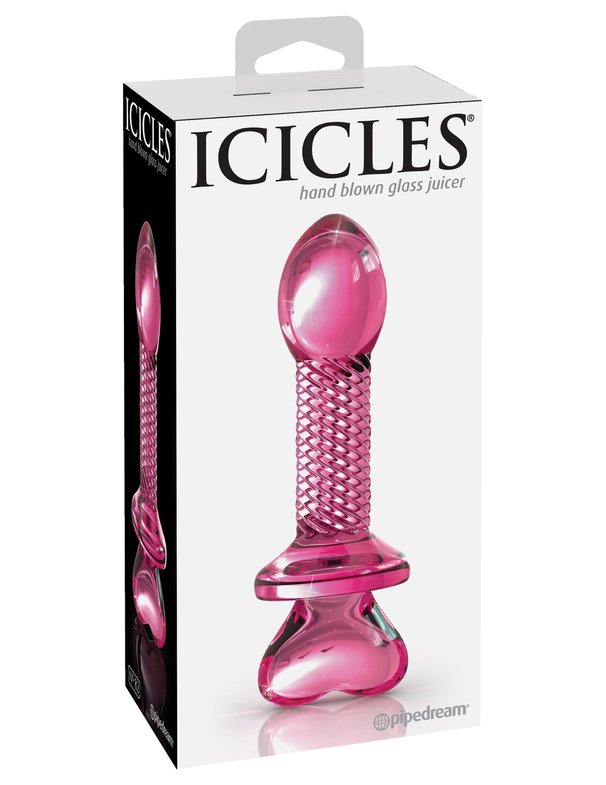Pipedream Icicles No 82 Hand Blow Gnass Anal Plug Glass Sex Toys