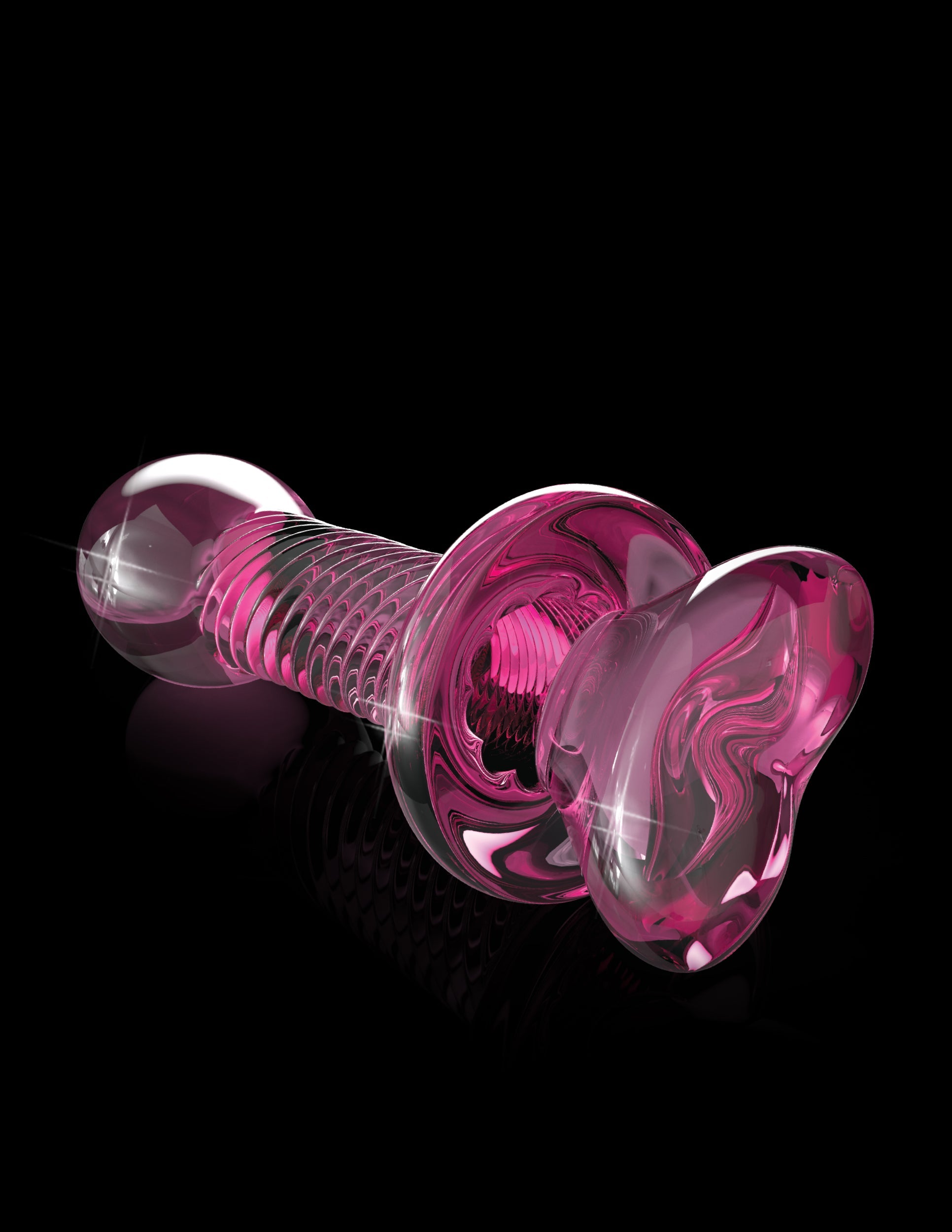 Pipedream Icicles No 82 Hand Blow Gnass Anal Plug Glass Sex Toys