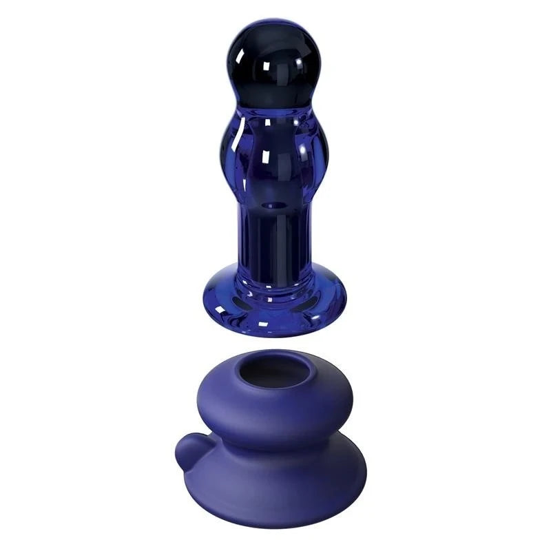 Pipedream Icicles No 83 Remote Control Vibrating Glass Plug Butt Plugs