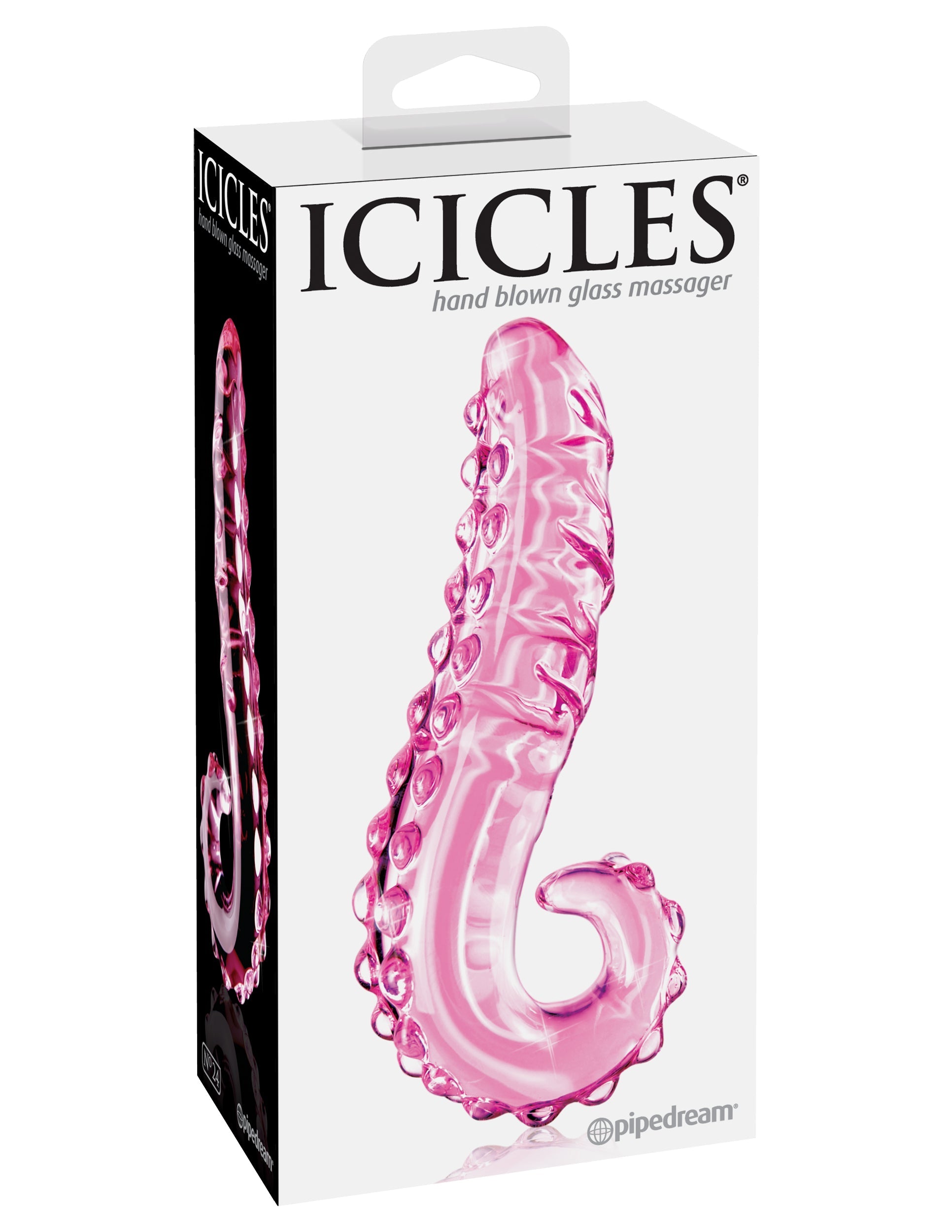 Pipedream Icicles No 24 Hand Blown Glass Personal Massager Glass Sex Toys