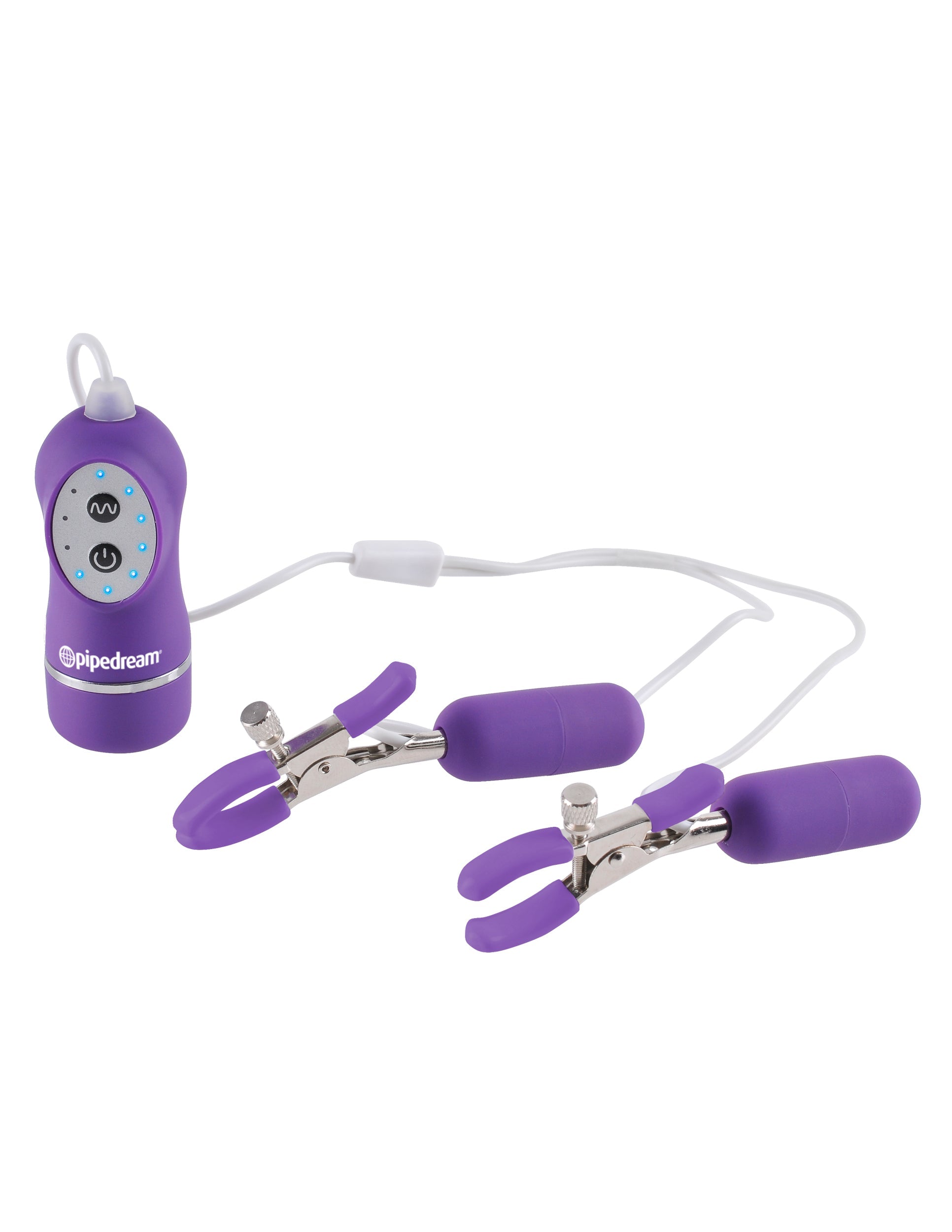 Fetish Fantasy 10 Function Vibrating Nipple Clamps Nipple and Clit Clamps