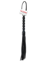 Fetish Fantasy Beaded Cat-O-Nine BDSM Tails Black Whips And Crops