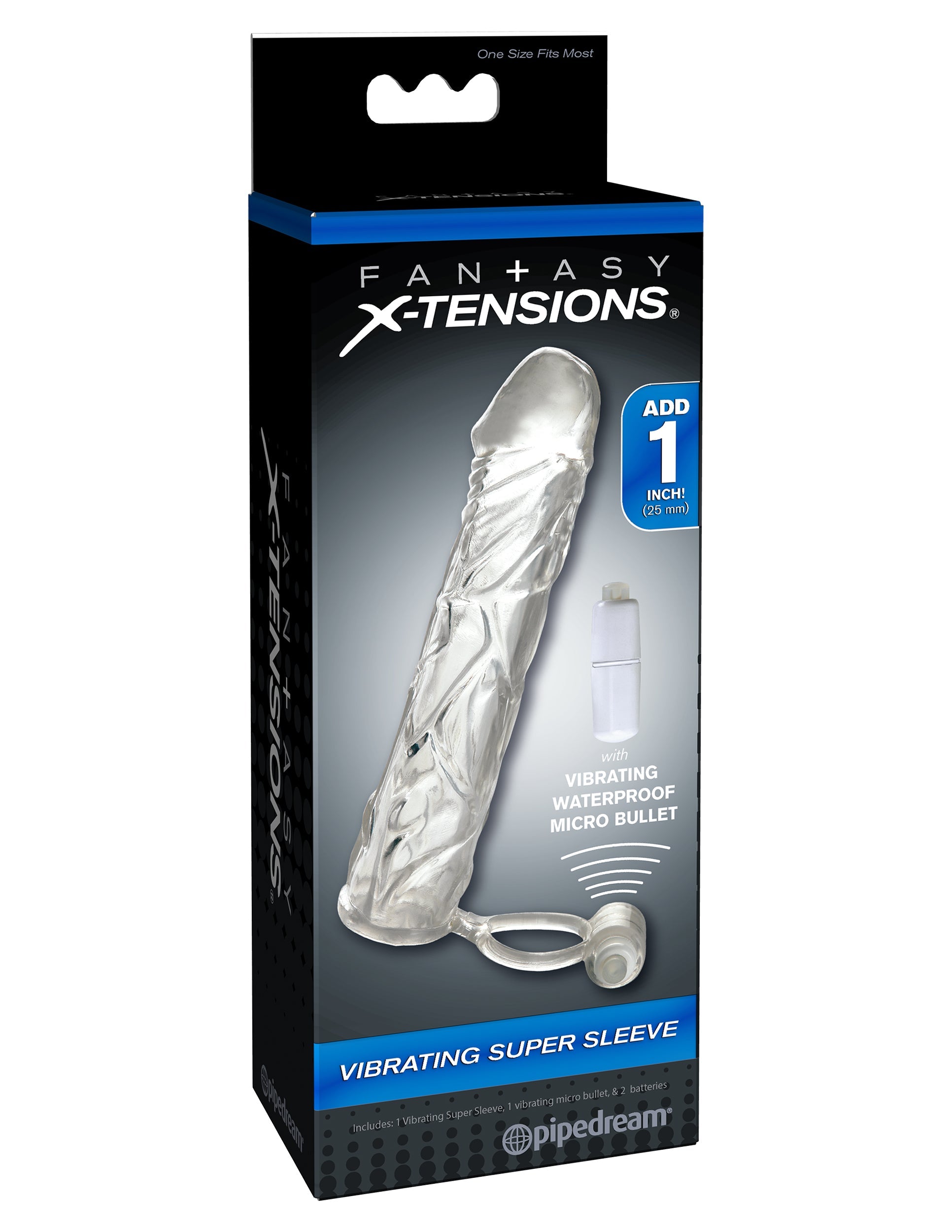 Fantasy X-Tensions Vibrating Super Penis Sleeve Pumps, Extenders and Sleeves