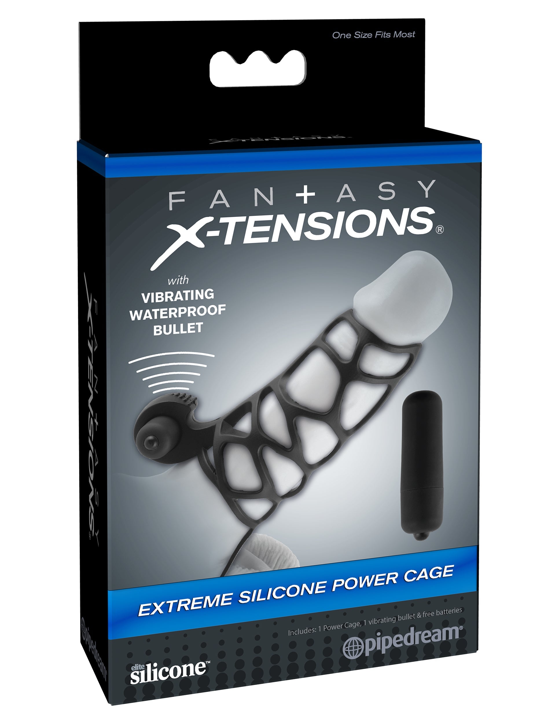 Fantasy X-Tensions Extreme Silicone Power Cock Cage Pumps, Extenders and Sleeves