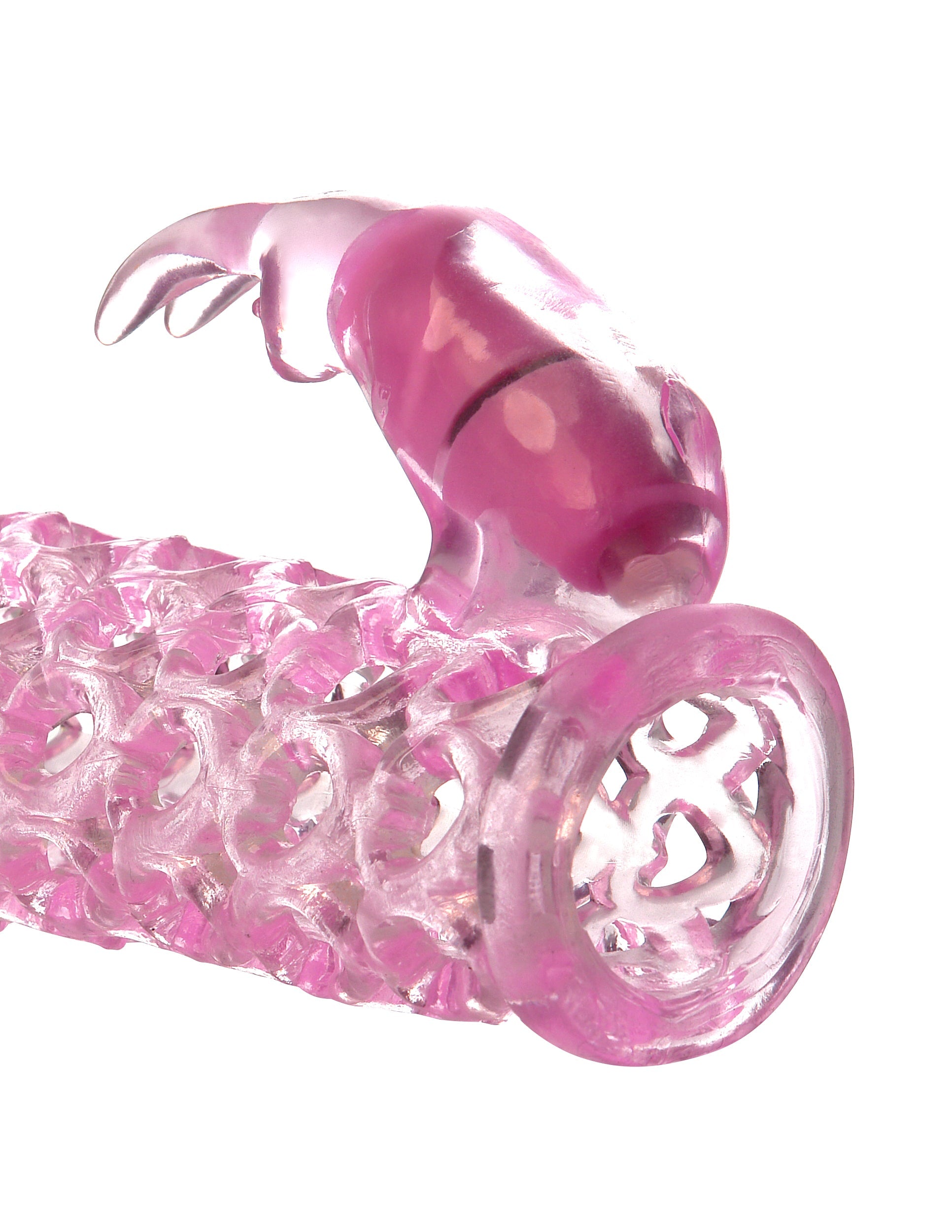 Fantasy X-Tensions Vibrating Couples Cock Cage Pink Pumps, Extenders and Sleeves