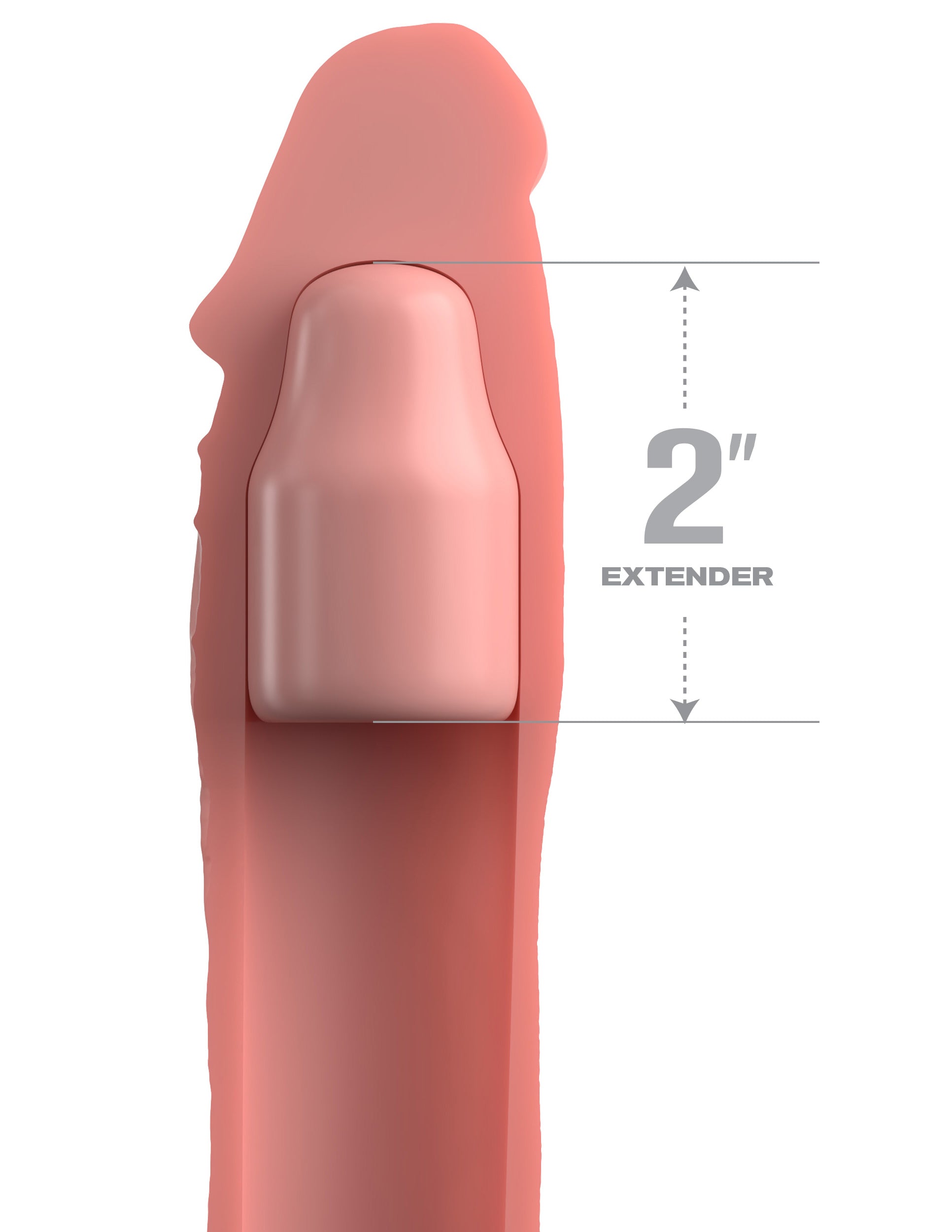Fantasy X-Tensions Elite 2 Inch Silicone Cock Extension Penis Sleeves and Extenders