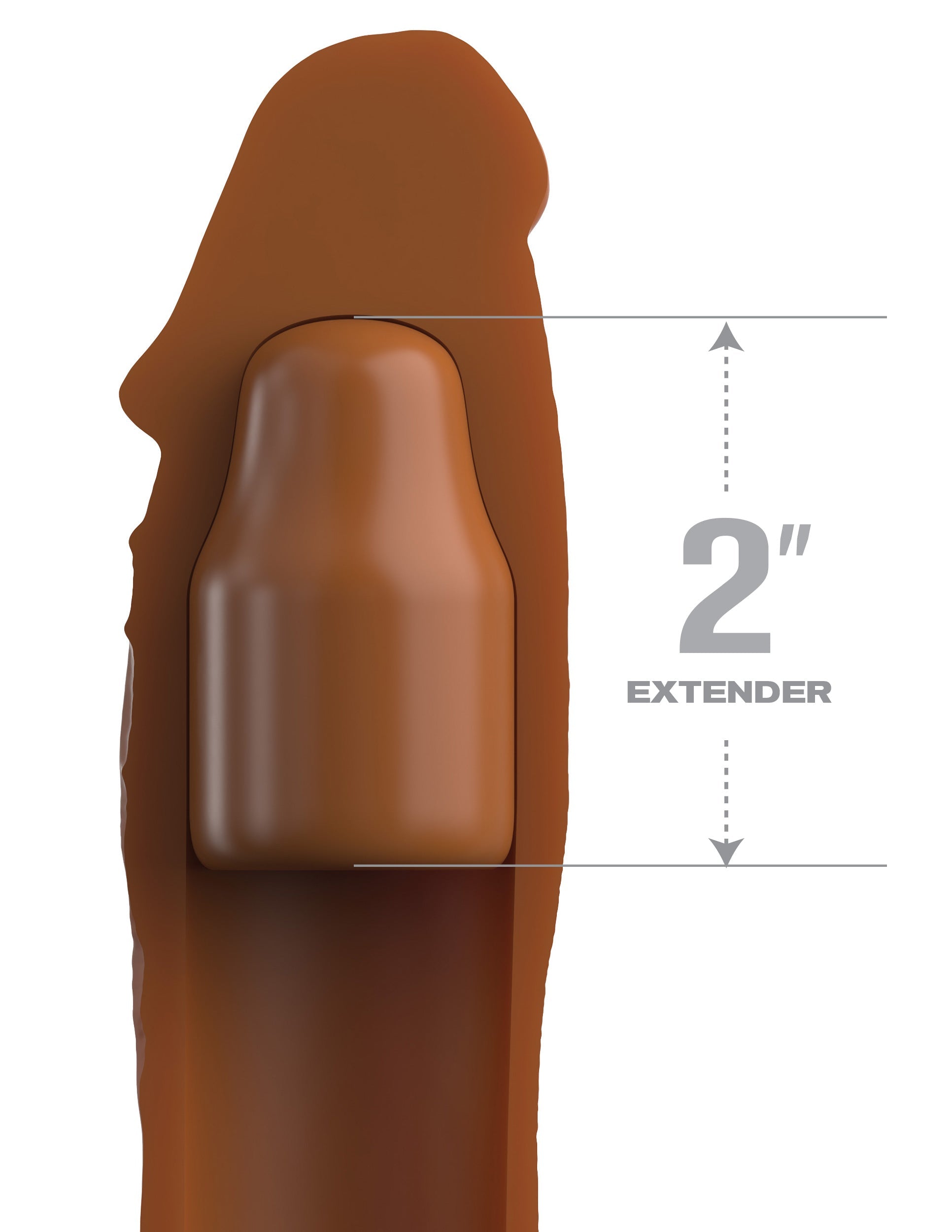 Fantasy X-Tensions Elite 2 Inch Silicone Cock Extension Penis Sleeves and Extenders