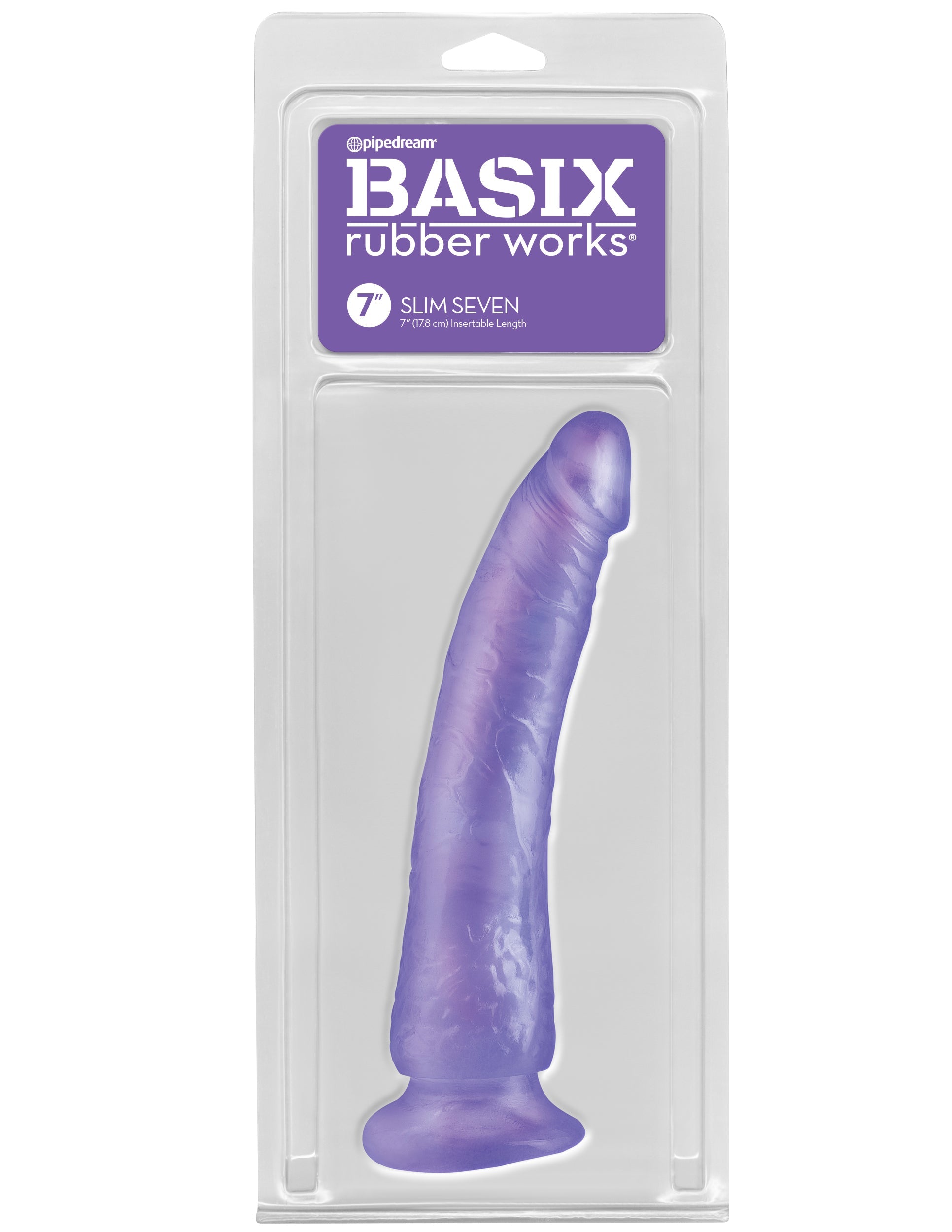 Pipedream Basix 7 Inch Slim Realistic Dong with Suction Cup Realistic Dildos