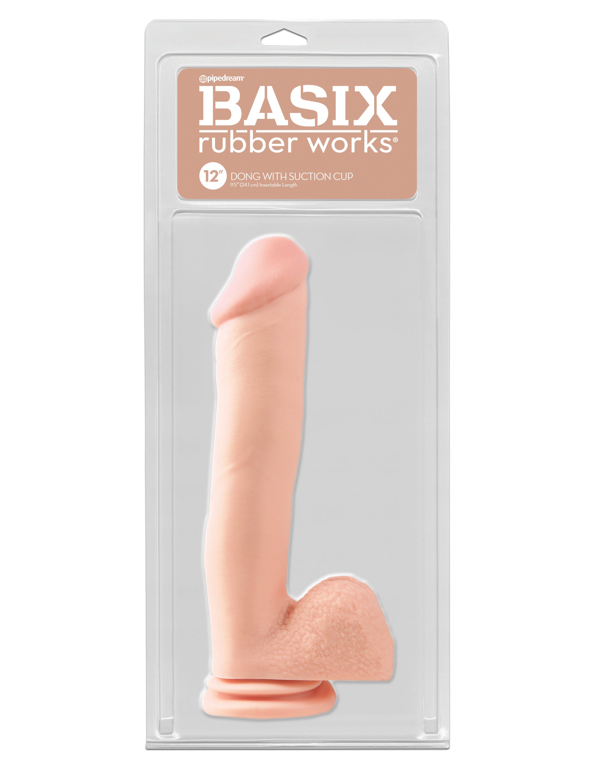 Pipedream Basix 12 Inch Realistic Dong With Suction Cup Realistic Dildos