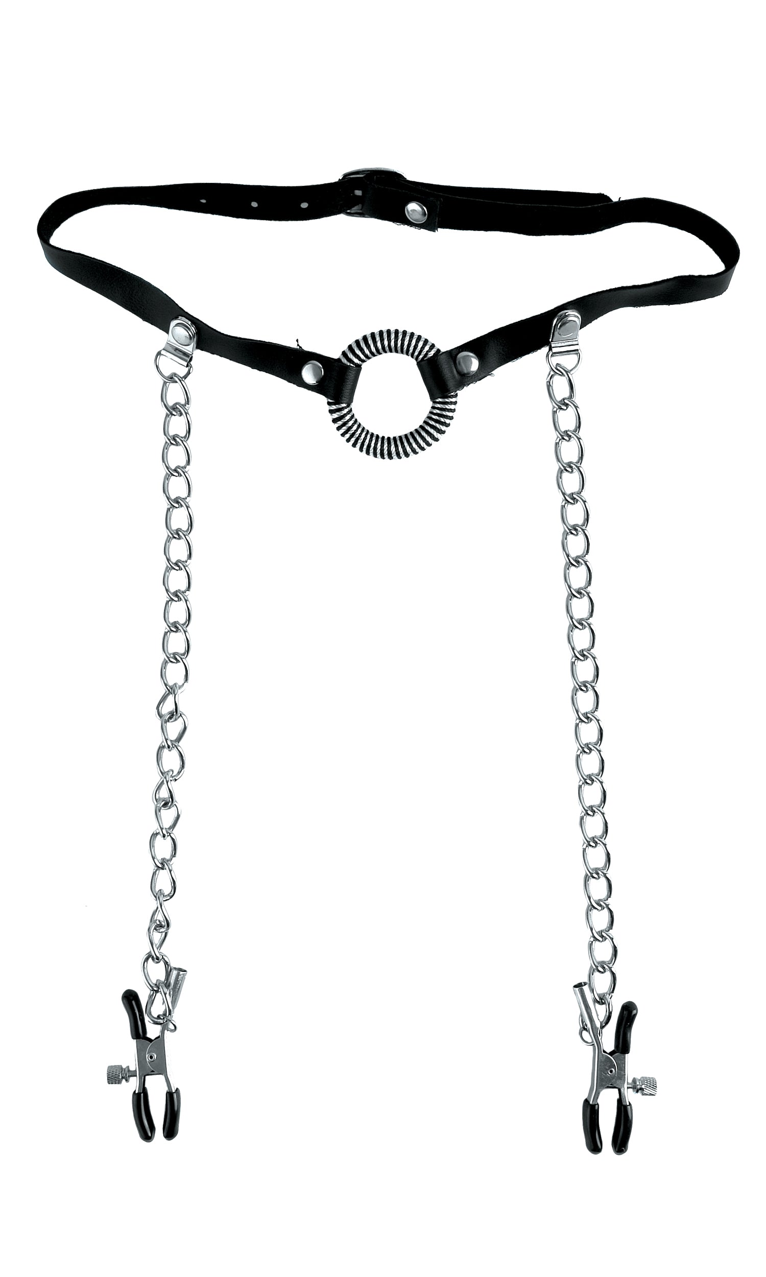 Fetish Fantasy Limited Edition O Ring Gag and Nipple Clamps Bondage Gags and Bits