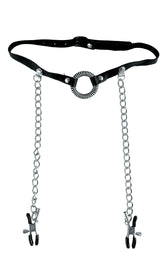 Fetish Fantasy Limited Edition O Ring Gag and Nipple Clamps Bondage Gags and Bits