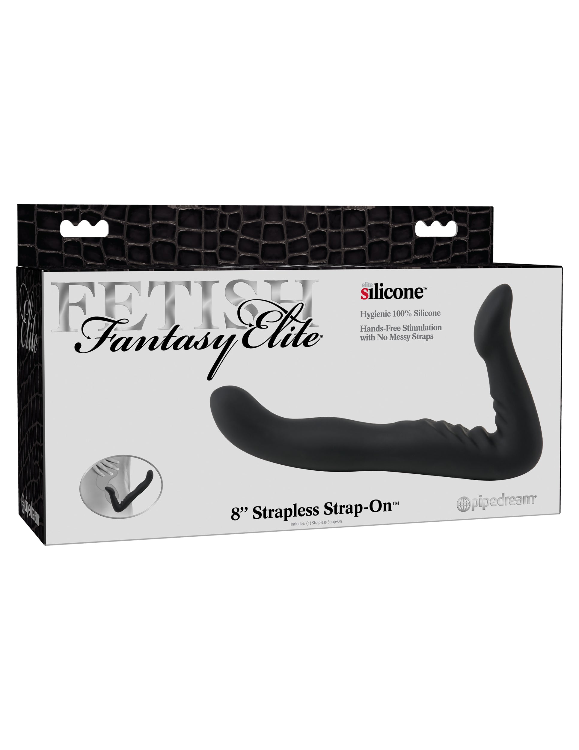 Fetish Fantasy Elite 8 Inch Strapless Strap On Black Strap On Sextoys