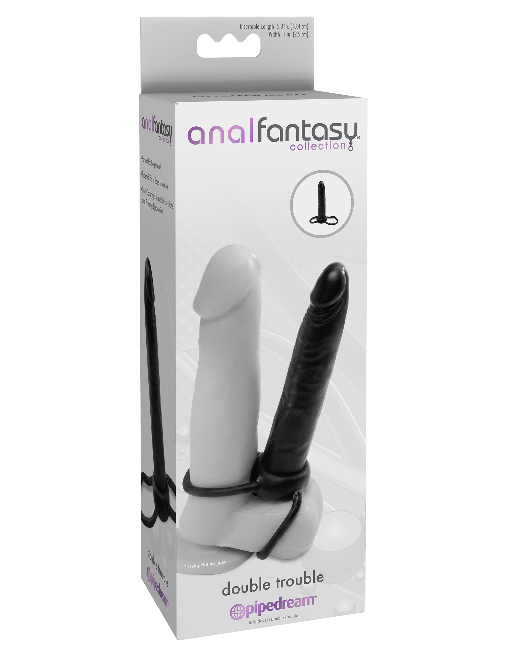 Anal Fantasy Collection Double Trouble Realistic Dildo Realistic Dildos