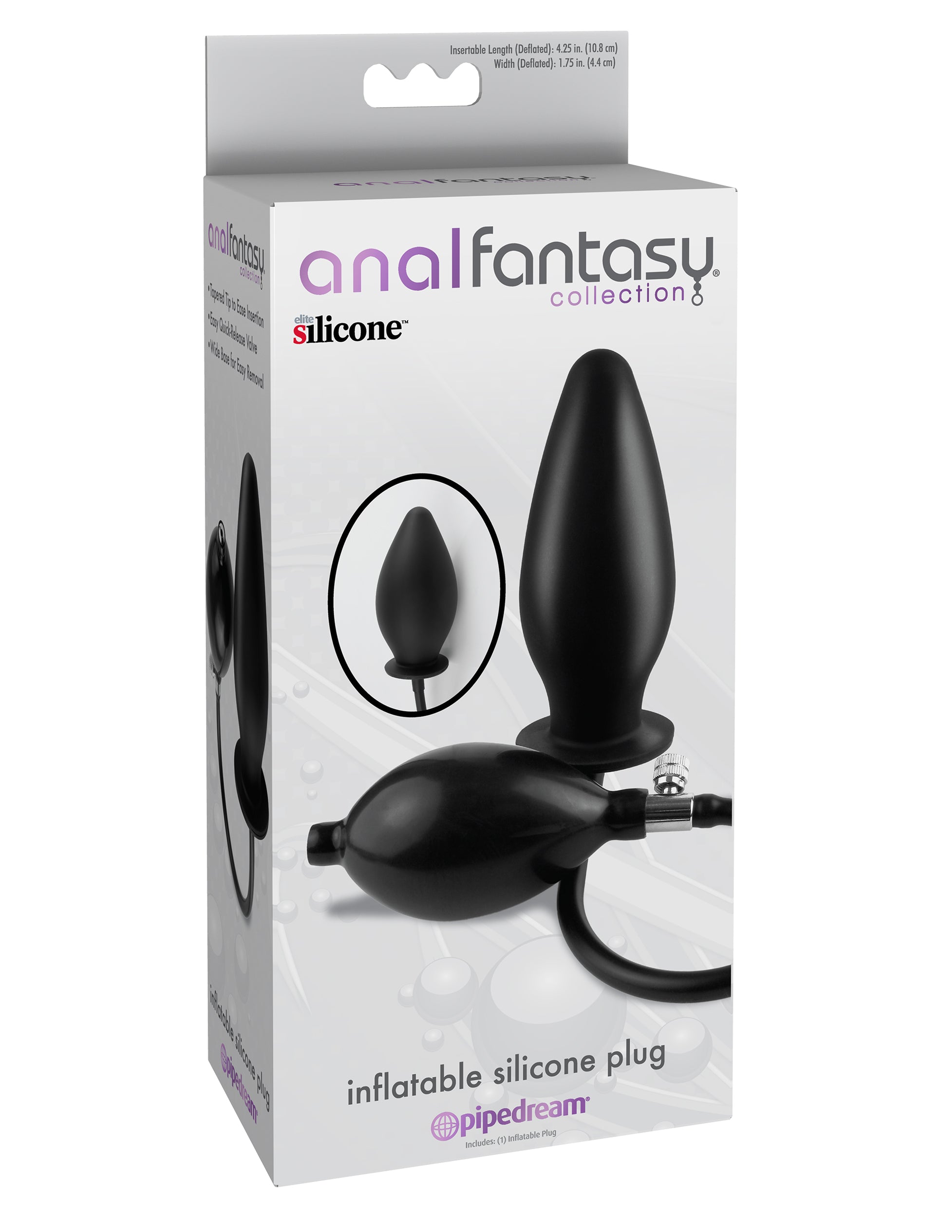 Anal Fantasy Collection Inflatable Silicone Butt Plug Inflatable Dildos and Vibrators