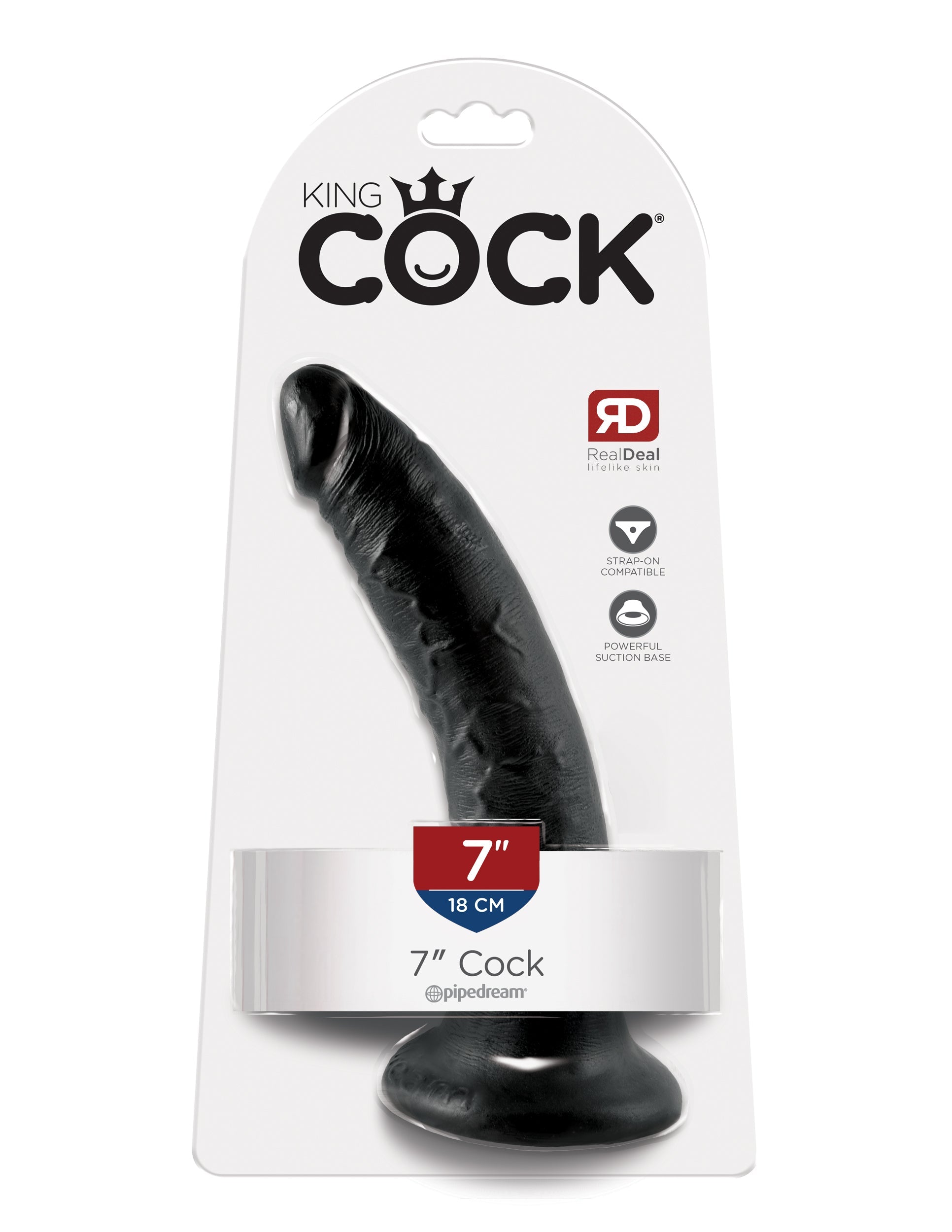 King Cock 7 Inch Realistic Dildo with Suction Cup Realistic Dildos